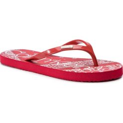 Japonki CALVIN KLEIN - Samaria E8853 Cherry. Czerwone klapki damskie Calvin Klein, bez wzorów, z tworzywa sztucznego, bez obcasa. Za 159,00 zł.