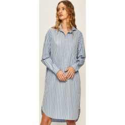 Polo Ralph Lauren - Sukienka. Niebieskie sukienki damskie Polo Ralph Lauren, na co dzień, s, bez wzorów, z bawełny, casualowe, polo, z długim rękawem, długie, midi, proste. W wyprzedaży za 599,90 zł.