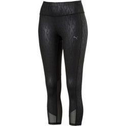 Puma Legginsy sportowe damskie Always On Graphic 3/4 Tight Black E S. Czarne legginsy sportowe damskie Puma, s, bez wzorów, sportowe, na fitness i siłownię. W wyprzedaży za 169,00 zł.