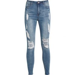 Rurki damskie: Missguided SINNER MARBLED Jeans Skinny Fit blue