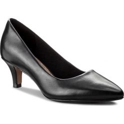 Półbuty CLARKS - Linvale Jerica 261372084 Black Leather. Czarne creepersy damskie Clarks, z materiału, eleganckie, na obcasie. Za 329,00 zł.
