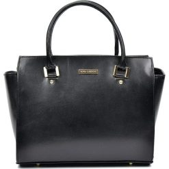 Torebki klasyczne damskie: Skórzana torebka w kolorze czarnym – 41 x 26 x 14 cm