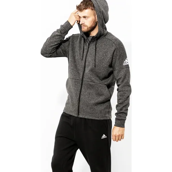 Adidas Bluza M Id Stadium Fz , szary, rozmiar M. Szare bluzy męskie Adidas, m, bez wzorów, z bawełny, wakacyjne, z kapturem, bez rękawów, bez kaptura. W wyprzedaży za 249,99 zł.
