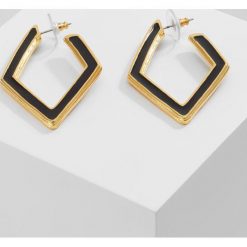Kolczyki damskie: Kenneth Jay Lane DIAMOND DROP POST EARRING Kolczyki black