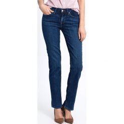 Levi's - Jeansy Straight Springtide Indig 714. Niebieskie jeansy damskie marki Levi's®, s, z obniżonym stanem. W wyprzedaży za 249,90 zł.