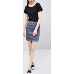 Jeansowa spódnicza typu mini. Spódniczki damskie Moodo, xs, bez wzorów, z jeansu, mini. Za 19,99 zł.