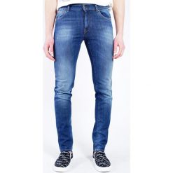 Jeansy z przetarciami. Niebieskie jeansy męskie Trussardi Jeans, m, w paski. Za 255,00 zł.