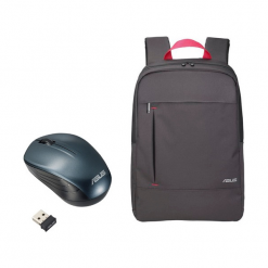 Torby na laptopa: Asus zestaw Nereus Backpack 16″+ mysz WT200