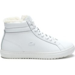 Lacoste Tenisówki Biały. Białe trampki i tenisówki damskie Lacoste, bez wzorów, ze skóry, bez zapięcia. Za 602,95 zł.
