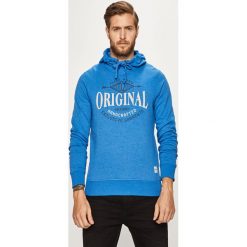 Produkt by Jack & Jones - Bluza. Niebieskie bluzy męskie PRODUKT by Jack & Jones, xl, z nadrukiem, z bawełny, z kapturem, bez rękawów, z kapturem. W wyprzedaży za 69,90 zł.