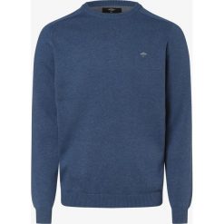 Fynch-Hatton - Sweter męski, niebieski. Niebieskie swetry męskie Fynch-Hatton, xxl, bez wzorów, z bawełny, eleganckie, bez kołnierzyka, bez kaptura. Za 229,95 zł.
