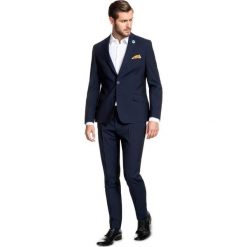 Garnitur LEONARDO GXGS900034. Niebieskie garnitury męskie z elastanu. Za 599,00 zł.