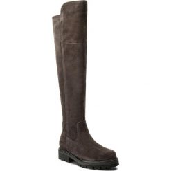 Muszkieterki TAMARIS - 1-25561-39 Anthracite 214. Szare buty zimowe damskie Tamaris, z materiału, na obcasie. W wyprzedaży za 229,00 zł.