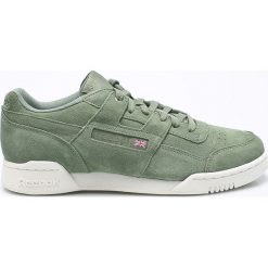 Reebok Classic - Buty Workout Plus Montana Cans Collaboration. Zielone buty sportowe męskie marki Reebok Classic, ze skóry, bez zapięcia, reebok classic. W wyprzedaży za 249,90 zł.