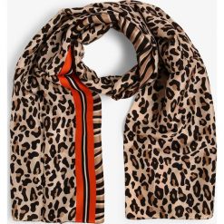 Marc Cain Collections - Szalik damski z jedwabiu, beżowy. Brązowe szaliki damskie Marc Cain Collections, bez wzorów, z materiału, eleganckie. Za 649,95 zł.