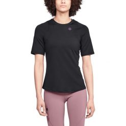Under Armour RUSH Koszulka Czarny. Czarne koszulki damskie Under Armour, xl, bez wzorów, z elastanu, bez kołnierzyka. Za 240,95 zł.