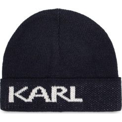 Czapka KARL LAGERFELD - 805601 592322 Midnight Blue 690. Niebieskie czapki męskie KARL LAGERFELD, bez wzorów, z wiskozy. W wyprzedaży za 199,00 zł.