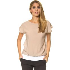 T-shirty damskie: Koszulka w kolorze beżowym
