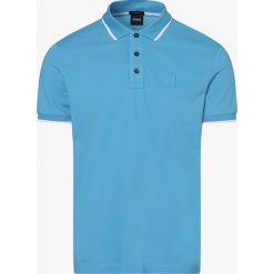 BOSS - Męska koszulka polo – Parlay 73, niebieski. Niebieskie koszulki męskie Boss, xl, w paski, polo, z krótkim rękawem, krótkie. Za 399,95 zł.