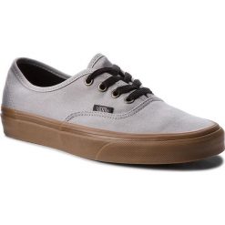 Tenisówki VANS - Authentic VN0A38EMU40 (Gum Outsole) Alloy/Black. Szare półbuty damskie marki Vans, bez wzorów, z gumy, bez zapięcia. W wyprzedaży za 219,00 zł.