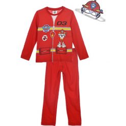 Piżama "Paw Patrol" w kolorze czerwonym. Czerwone bielizna chłopięca Paw Patrol, Disney, Star Wars & Co., z nadrukiem, z bawełny. W wyprzedaży za 45,95 zł.