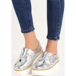Trampki i tenisówki damskie: Srebrne Slip On Jass