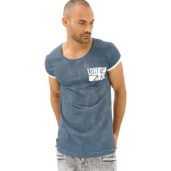 T-shirty męskie z nadrukiem: T-shirt w kolorze niebieskim