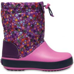 Crocs Śniegowce Crocband Lodge Point Graphic Kids Amethyst/Party Pink 30,5. Różowe buty dziewczęce zimowe Crocs, bez zapięcia. W wyprzedaży za 179,00 zł.
