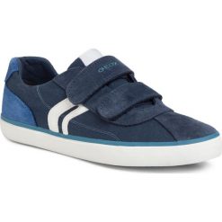 Sneakersy GEOX - J Kilwi B. I J82A7I 01022 C4226 S Navy/Royal. Niebieskie trampki chłopięce Geox, bez wzorów, ze skóry, na rzepy. Za 279,00 zł.