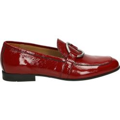 Mokasyny - 438-5 RED. Czerwone mokasyny damskie marki Venezia, ze skóry. Za 299,00 zł.