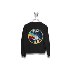 Bluza NASA Rakieta Damska. Czarne bluzy damskie marki Failfake, xs, bez wzorów, bez rękawów, bez kaptura. Za 160,00 zł.