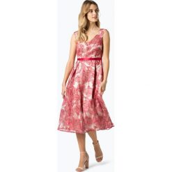 Vera Mont Collection - Damska sukienka wieczorowa, czerwony. Czerwone sukienki damskie Vera Mont Collection, z haftami, z satyny, glamour, bez kołnierzyka, bez rękawów. Za 699,95 zł.