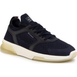 Sneakersy GANT - Hightown 20638529 Marine G69. Niebieskie sneakersy męskie GANT, na co dzień, bez wzorów, z tworzywa sztucznego, eleganckie, bez zapięcia. Za 419,00 zł.