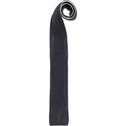 Krawaty męskie: Krawat w kolorze antracytowym – 142 x 6 cm