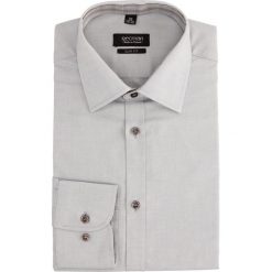 Koszula bexley 2221 długi rękaw slim fit szary. Szare koszule męskie Recman, m, bez wzorów, bez kołnierzyka, z długim rękawem. Za 69,99 zł.