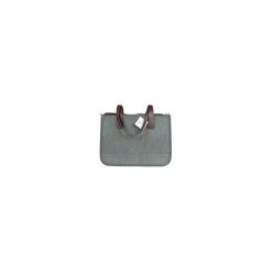 TORBA MEDIUM ROUGH SILVER. Szare torebki klasyczne damskie Doubleu bag, bez wzorów, ze skóry, bez dodatków. Za 255,20 zł.