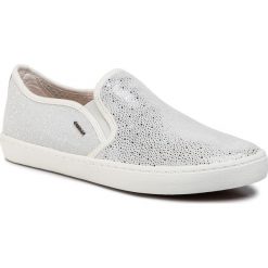 Tenisówki GEOX - J Kilwi G D J62D5D 007AS C0007 D White/Silver. Szare trampki dziewczęce Geox, bez wzorów, ze skóry, bez zapięcia. Za 279,00 zł.