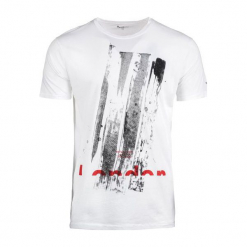 Pepe Jeans T-Shirt Męski Ravenscourt M Biały. Białe t-shirty męskie Pepe Jeans, m, z jeansu. Za 182,00 zł.