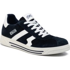 Sneakersy PRIMIGI - 5376955 D Navy. Niebieskie trampki chłopięce Primigi, bez wzorów, z zamszu, na sznurówki. Za 279,00 zł.