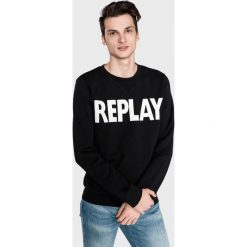 Replay Bluza Czarny. Czarne bluzy damskie Replay, s, z nadrukiem, z bawełny, bez kołnierzyka, bez rękawów, bez kaptura. Za 412,95 zł.