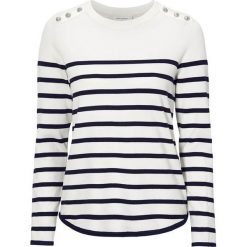 Freequent Sweter w paski Ava złamana biel granatowy female biały/niebieski S (38). Niebieskie swetry damskie Freequent, s, w paski, z dzianiny, bez rękawów, bez kaptura. Za 189,00 zł.