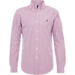 Polo Ralph Lauren SLIM FIT Koszula wine/white. Szare koszule męskie slim marki Polo Ralph Lauren, l, z bawełny, button down, z długim rękawem. Za 459,00 zł.