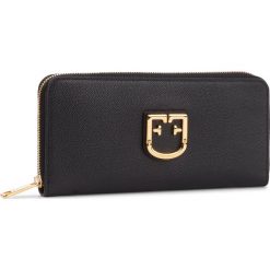 Duży Portfel Damski FURLA - Belvedere Xl 1014190 P PBK2 O60 Onyx. Czarne portfele damskie Furla, bez wzorów, ze skóry. W wyprzedaży za 589,00 zł.