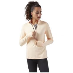 BLUZA REEBOK 1/4 ZIP RUNNING J (L). Bluzy damskie Reebok, l, bez wzorów, z długim rękawem, długie, bez kaptura. W wyprzedaży za 229,99 zł.