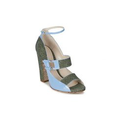 Sandały John Galliano A54250. Niebieskie sandały damskie marki John Galliano. Za 2491,30 zł.