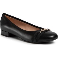 Baleriny GEOX - D Wistrey D D024GD 08502 C9999 Black. Czarne baleriny damskie Geox, bez wzorów, ze skóry ekologicznej, bez obcasa. Za 479,00 zł.