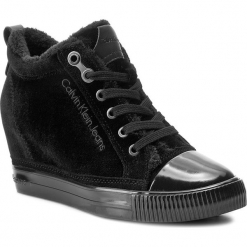 Sneakersy CALVIN KLEIN JEANS - Robina R0530 Black. Czarne sneakersy damskie Calvin Klein Jeans, z jeansu. W wyprzedaży za 309,00 zł.