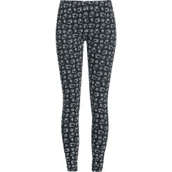 Pusheen Food Legginsy czarny. Czarne legginsy marki Pusheen, xl, z nadrukiem, z materiału. Za 62,90 zł.