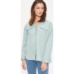 Bluzka z lyocellu TENCEL™ - Turkusowy. Niebieskie bluzki damskie House, s, bez wzorów, z lyocellu, bez kołnierzyka, bez rękawów. W wyprzedaży za 59,99 zł.