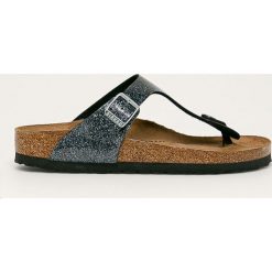 Birkenstock - Japonki Gizeh. Szare klapki damskie Birkenstock, bez wzorów, ze skóry, bez obcasa, na obcasie. W wyprzedaży za 269,90 zł.